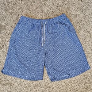 Peter Millar Patterned Blue Swim Trunks